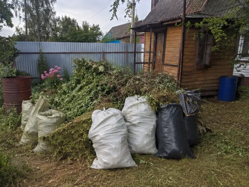 Уборка зоны после сезонных работ до